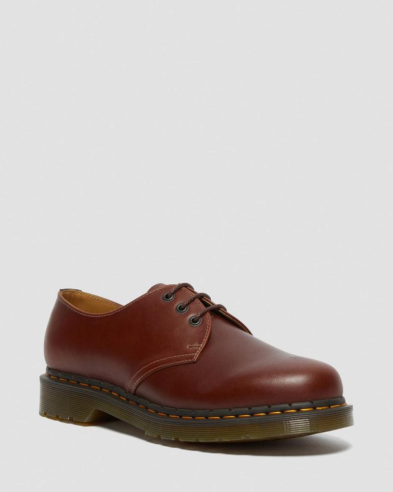 1461 Men\'s Abruzzo Bőr Oxford Cipő Férfi Barna Fekete | HU 216TCE